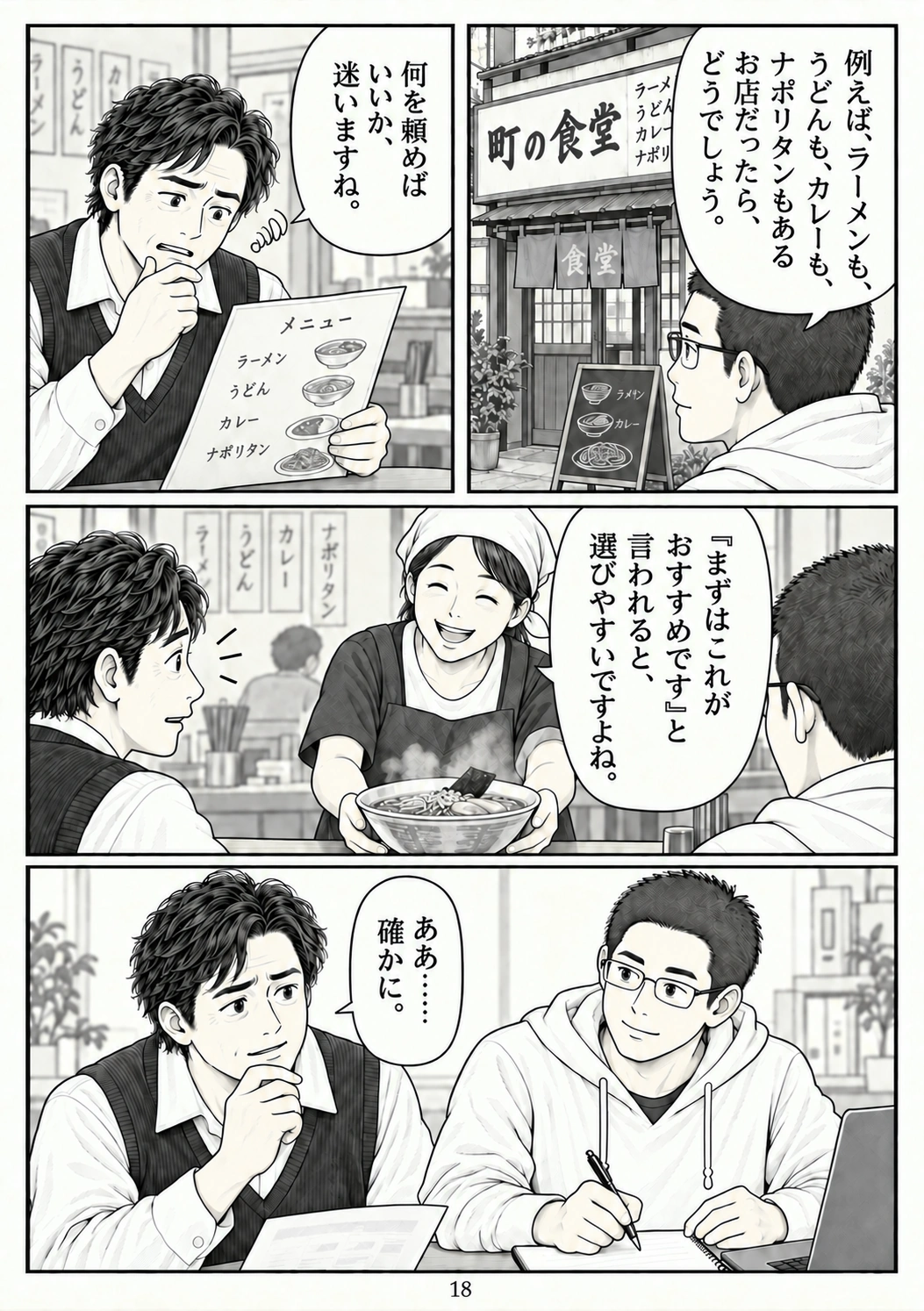 第18ページ：おすすめがない店