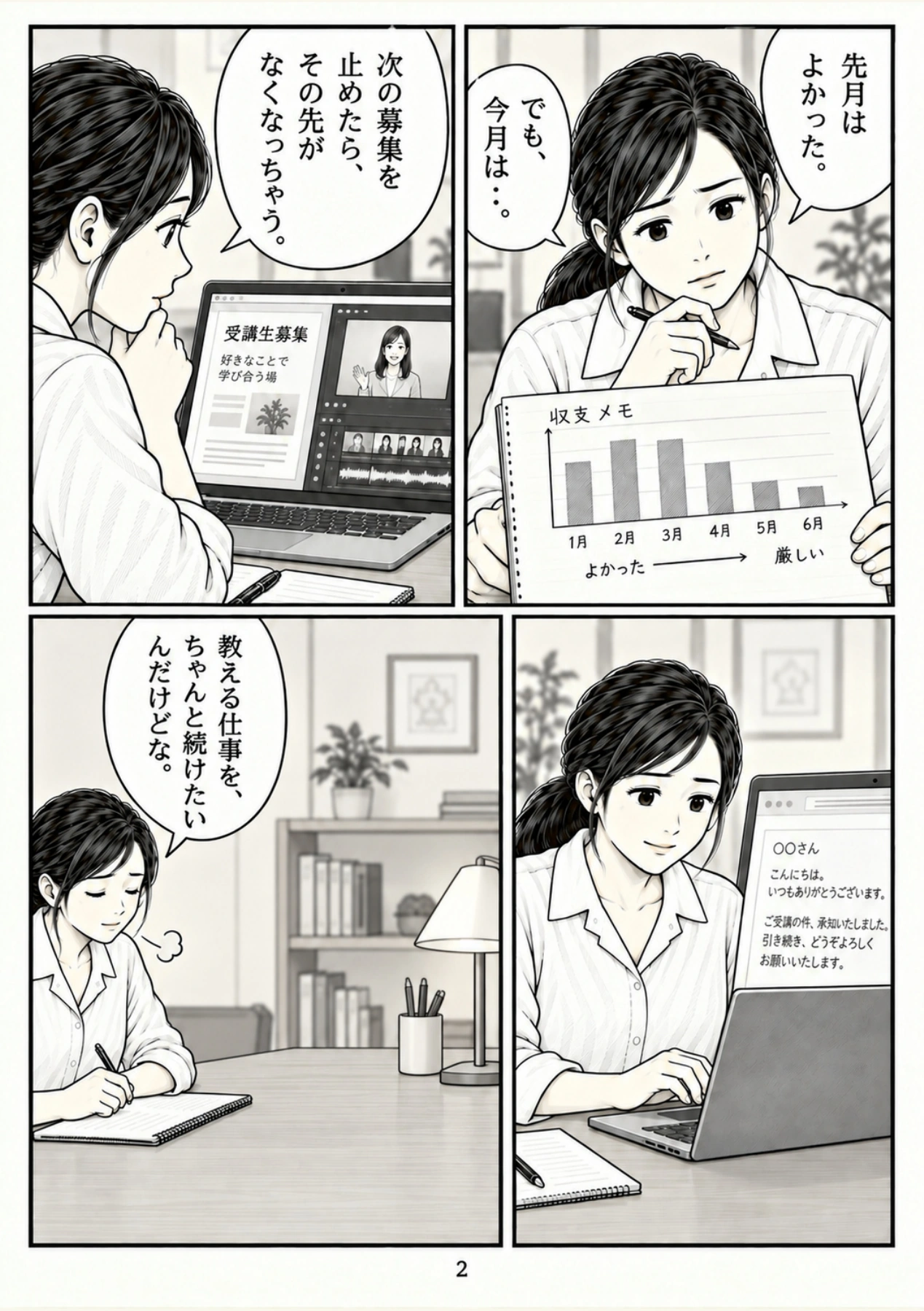 第2ページ。毎回、最初から