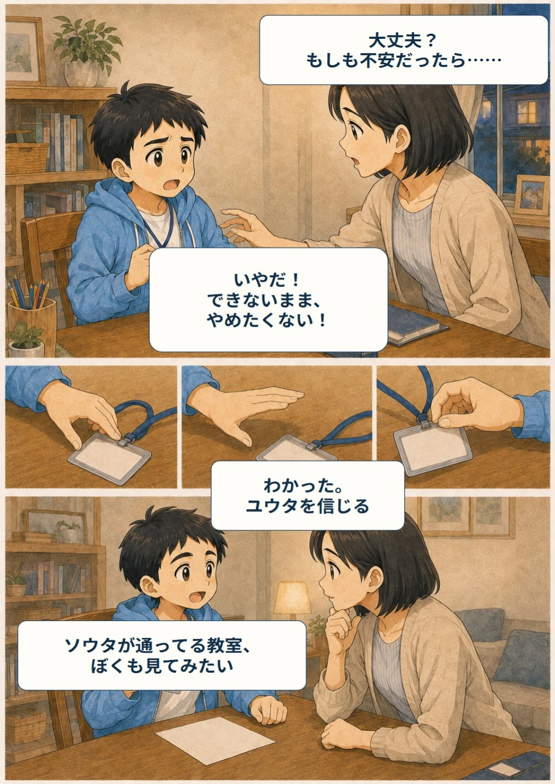 あと10秒!ぼくらのスコア大作戦 第9ページ。できないまま、やめたくない。台詞は直後の読みやすい表示で確認できます。